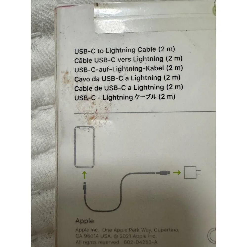 Apple USB-C to Lightning Cable 2m White NWB